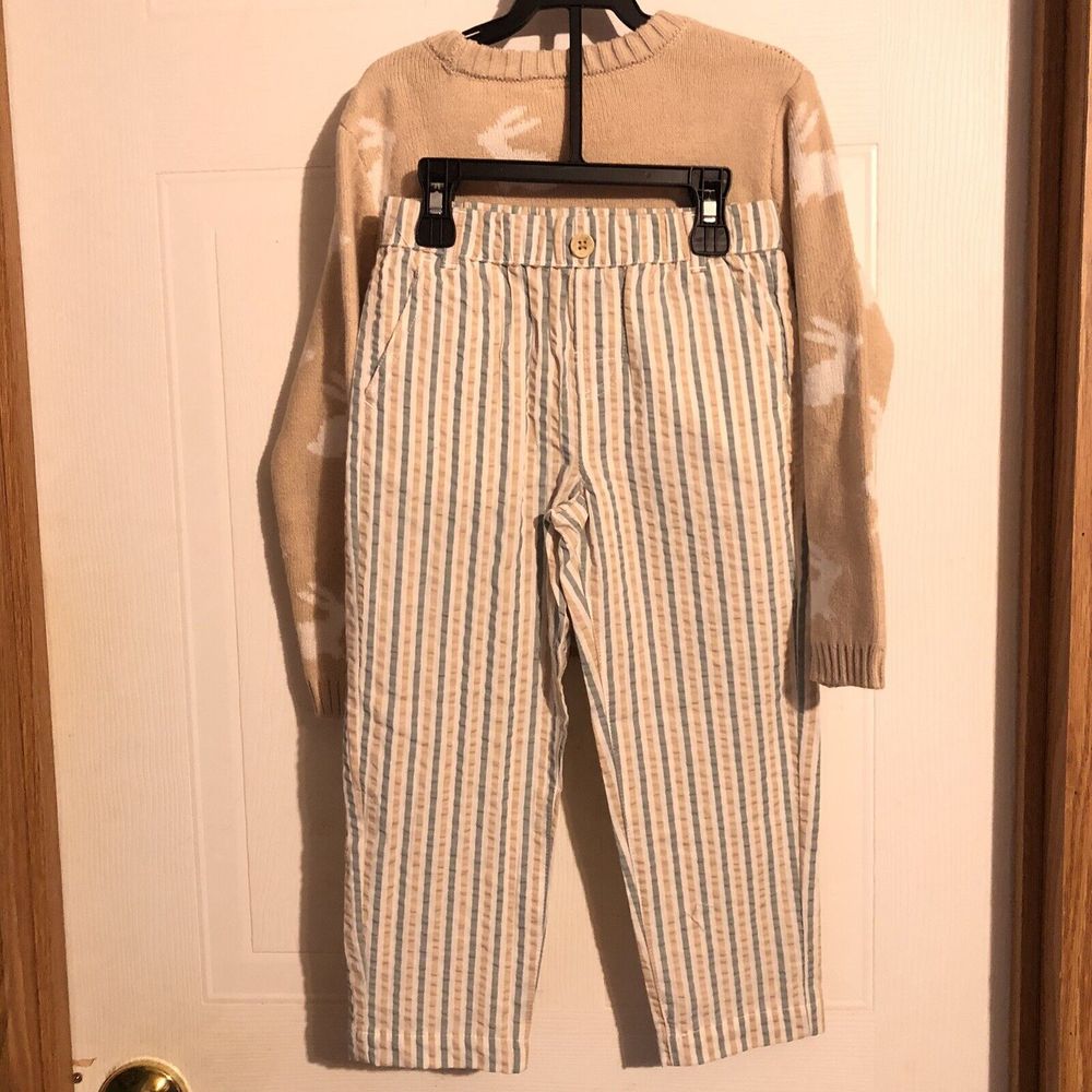 Wonder Nation Boys Crewneck  Sweater And Pants Set 2-Piece - Picture 2 of 10